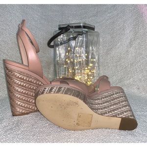 ALDO SOFT PINK WEDGES